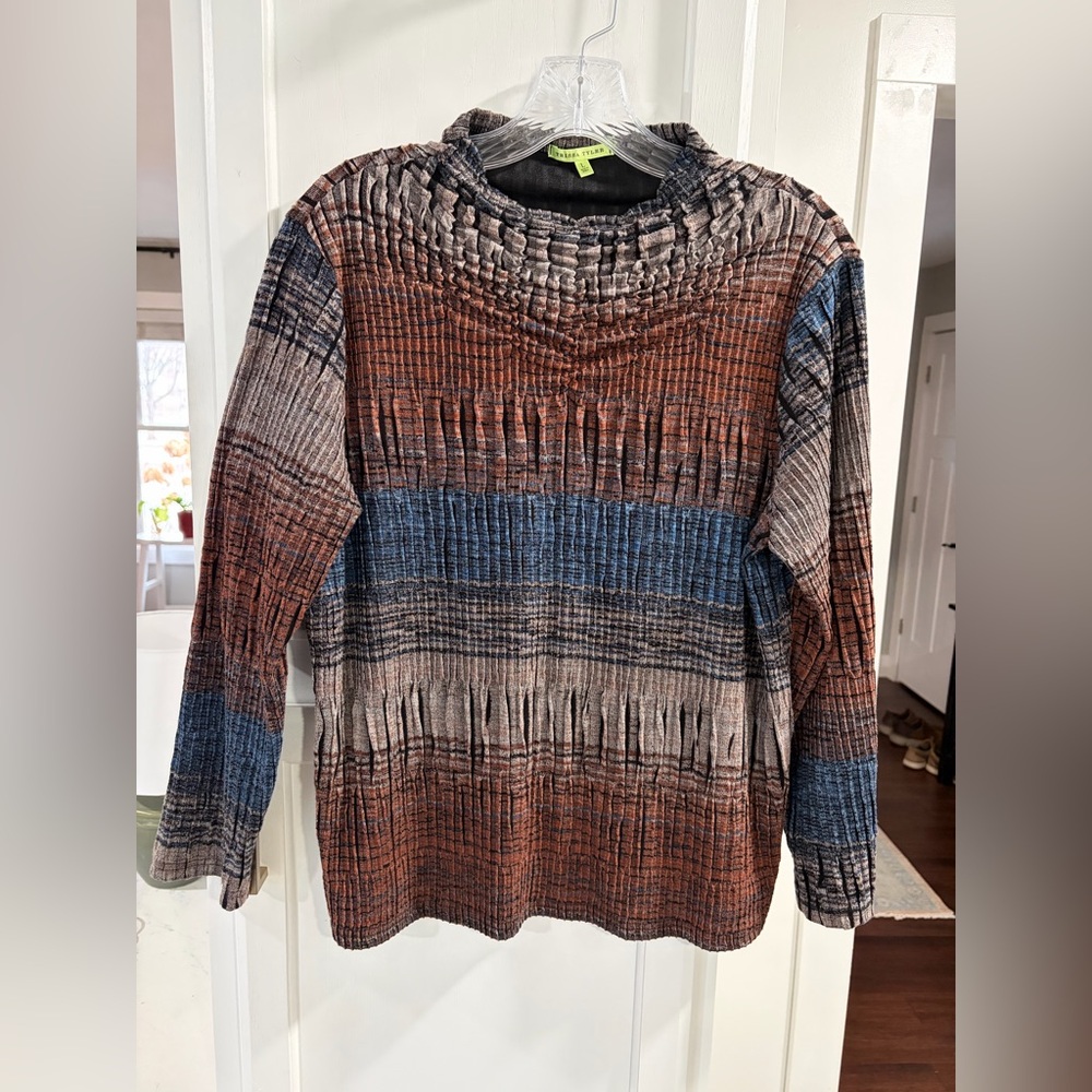 Trisha Tyler textured mock neck sweater